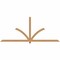 Ekena Millwork Redmond Timber Gable Bracket, Western Red Cedar, 108"W x 45"H x 1 1/2"D x 3 1/2"F, 10/12 Pitch GBW108X45X0204RED00SWR - alternate 1